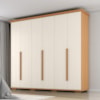 Guarda Roupa Casal 6 Portas 5 Gavetas Rest 273 cm Cinamomo Areia ZANZ