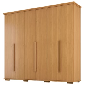 Guarda Roupa Casal 6 Portas 5 Gavetas Rest 273 cm Cinamomo ZANZ