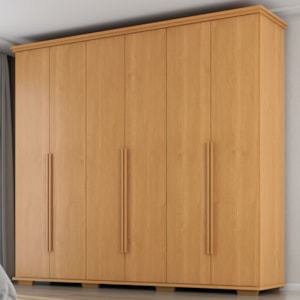 Guarda Roupa Casal 6 Portas 5 Gavetas Rest 273 cm Cinamomo ZANZ