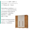 Guarda Roupa Casal 6 Portas 6 Gavetas 224 cm Navegantes Cedro Areia RUDK