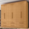 Guarda Roupa Casal 6 Portas 6 Gavetas Mari 230 cm Cinamomo ZANZ