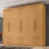 Guarda Roupa Casal 6 Portas 6 Gavetas Mari 230 cm Cinamomo ZANZ