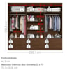 Guarda Roupa Casal 6 Portas 6 Gavetas Mari 230 cm Jacaranda ZANZ