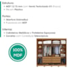 Guarda Roupa Casal 6 Portas 6 Gavetas MDF Platina 236 cm Cinamomo ZANZ