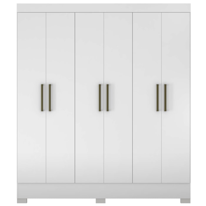Guarda Roupa Casal 6 Portas 62320 Branco Demobile