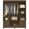 Guarda Roupa Casal 6 Portas 9123 Castanho Wood Moval