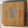 Guarda Roupa Casal 6 Portas Com Espelho 201 cm Porto Bello Cedro RUDK