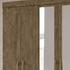 Guarda Roupa Casal 6 Portas Com Espelho 8683 Castanho Wood Moval