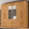 Guarda Roupa Casal 6 Portas Com Espelho Mari 230 cm Cinamomo ZANZ