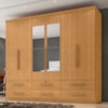 Guarda Roupa Casal 6 Portas Com Espelho Mari 230 cm Cinamomo ZANZ