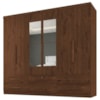 Guarda Roupa Casal 6 Portas Com Espelho Mari 230 cm Jacaranda ZANZ