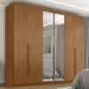 Guarda Roupa Casal 6 Portas Com Espelho Monumento 272 cm Cinamomo ZANZ