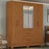 Guarda Roupa Casal 6 Portas Com Espelho Primor 181 cm Cinamomo ZANZ