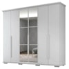 Guarda Roupa Casal 6 Portas Com Espelho Rest 273 cm Branco Absoluto ZANZ