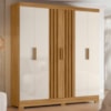 Guarda Roupa Casal 6P 195 cm Valenca Freijo Off White Moval