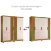 Guarda Roupa Casal 6P 195 cm Valenca Freijo Off White Moval