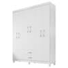 Guarda Roupa Casal 6P 2G Moden 150 cm 3562 Branco Flex INCP