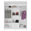 Guarda Roupa Casal 6P 2G Moden 150 cm 3562 Branco Flex INCP