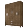 Guarda Roupa Casal 6P 2G Moden 150 cm 3562 Malbec INCP