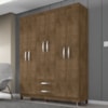 Guarda Roupa Casal 6P 2G Moden 150 cm 3562 Malbec INCP
