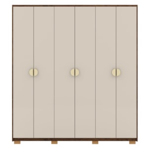 Guarda Roupa Casal 6P 4G NOR 203 cm 10109 Imbuia Fend VLR Guarda Roupa Casal 6P 4G NOR 203 cm 10109 Imbuia Fend VLR