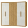 Guarda Roupa Casal 6PT MDF 231 cm RG129 Marrocos Off White MXM