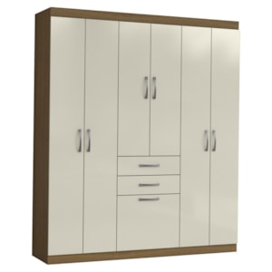 Guarda Roupa Casal 7 Portas 156 cm Cancun Atacama Areia ARMoveis
