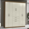 Guarda Roupa Casal 7 Portas 156 cm Cancun Atacama Areia ARMoveis