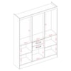Guarda Roupa Casal 7 Portas 156 cm Cancun Branco ARMoveis