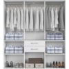 Guarda Roupa Casal 7 Portas 156 cm Cancun Branco ARMoveis