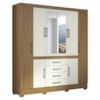 Guarda Roupa Casal 8 Portas 201 cm Napole Atacama Off White ARMoveis