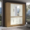 Guarda Roupa Casal 8 Portas 201 cm Napole Atacama Off White ARMoveis