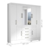 Guarda Roupa Casal 8 Portas 201 cm Napole Branco ARMoveis