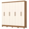Guarda Roupa Casal 8 Portas 4 Gavetas 216 cm B51 Nature Off White Briz
