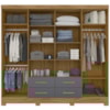 Guarda Roupa Casal 8 Portas 9410 Freijo Cinza Moval