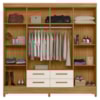 Guarda Roupa Casal 8P 204 cm Florida Freijo Off White Moval