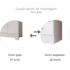 Guarda Roupa Casal 8P 236 cm Diplomata Branco Moval