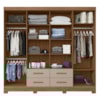 Guarda Roupa Casal 8P 237 cm San Lorenzo Carvalho Fendi Moval
