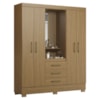 Guarda Roupa Casal Capela 4 Portas 164 cm Paris Atacama ARMoveis