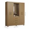 Guarda Roupa Casal Capela 4 Portas 164 cm Paris Atacama ARMoveis
