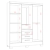 Guarda Roupa Casal Capela 4 Portas 164 cm Paris Atacama ARMoveis