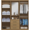 Guarda Roupa Casal Capela 4 Portas 164 cm Paris Atacama ARMoveis