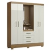 Guarda Roupa Casal Capela 4 Portas 164 cm Paris Atacama Off White ARMoveis