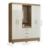 Guarda Roupa Casal Capela 4 Portas 164 cm Paris Atacama Off White ARMoveis