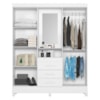 Guarda Roupa Casal Capela 4P 165 cm Capri Branco Flex Moval