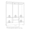 Guarda Roupa Casal Coimbra 6 Portas 149 cm Atacama Off White ARMoveis