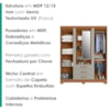 Guarda Roupa Casal Com Espelho 3 Portas 3 Gavetas Capelinha 166 cm Cinamomo Areia ZANZ