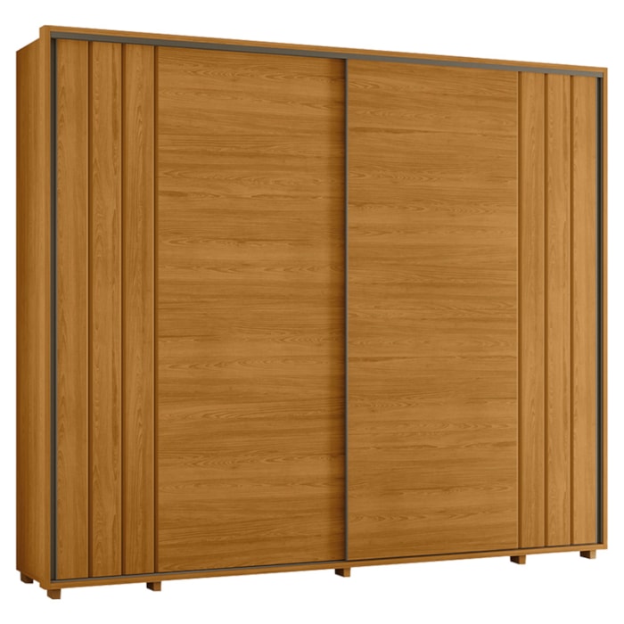 Guarda Roupa Casal Dali 2 Portas Deslizante 278 cm Cinamomo Madetec