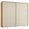 Guarda Roupa Casal Dali 2 Portas Deslizante 278 cm Cinamomo Off White Madetec