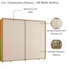 Guarda Roupa Casal Dali 2 Portas Deslizante 278 cm Cinamomo Off White Madetec